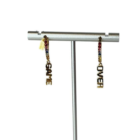 Coach Pac Man Earrings Game Over Drop Multi Color - Picture 6 of 9